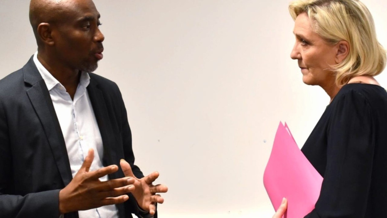 Marine Le Pen et André Rougé reçus au Département
